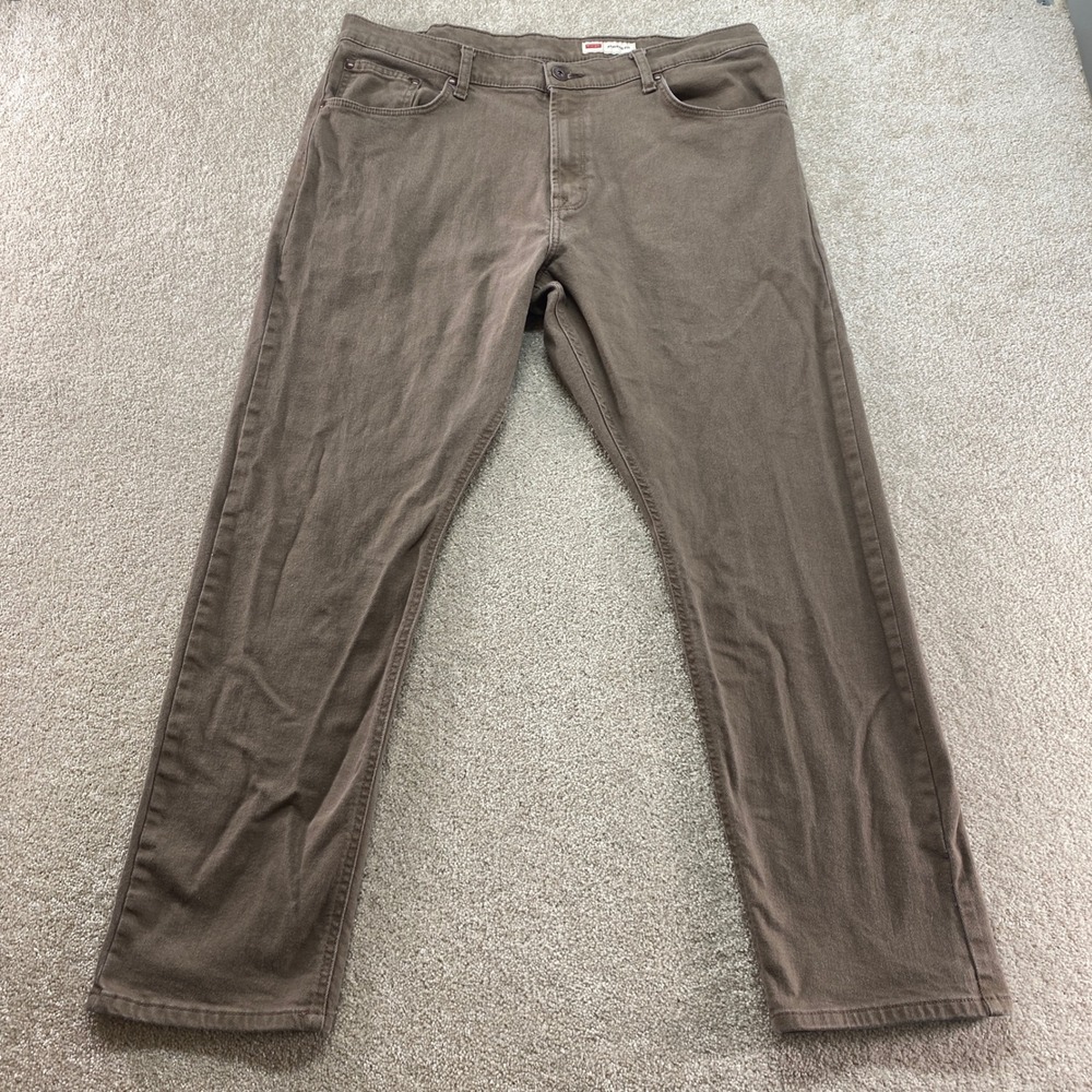 Wrangler Athletic Fit Jeans Mens 36x30 Brown Stretch Pants 112360009